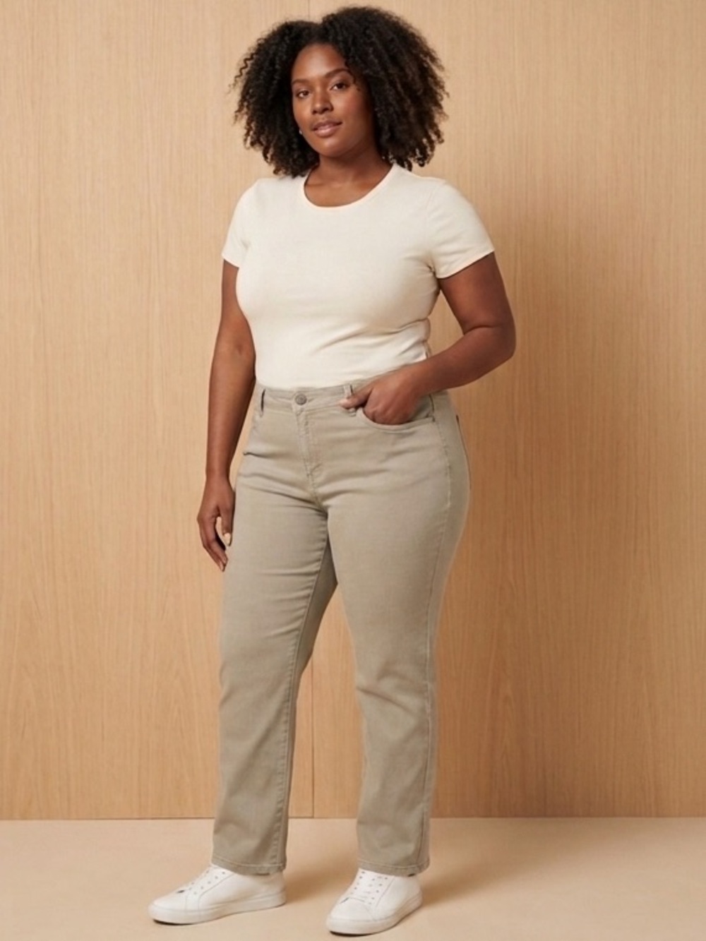 Khaki Amanda Jeans